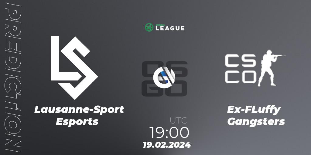 Lausanne-Sport Esports vs Ex-FLuffy Gangsters: Match Prediction. 19.02.24, CS2 (CS:GO), ESEA Season 48: Advanced Division - Europe