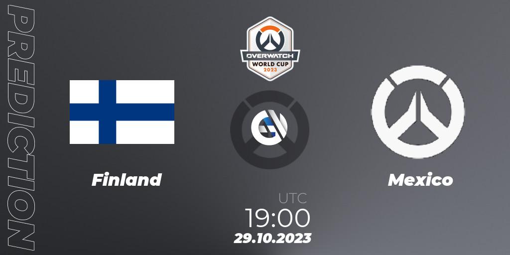Finland vs Mexico: Match Prediction. 29.10.23, Overwatch, Overwatch World Cup 2023