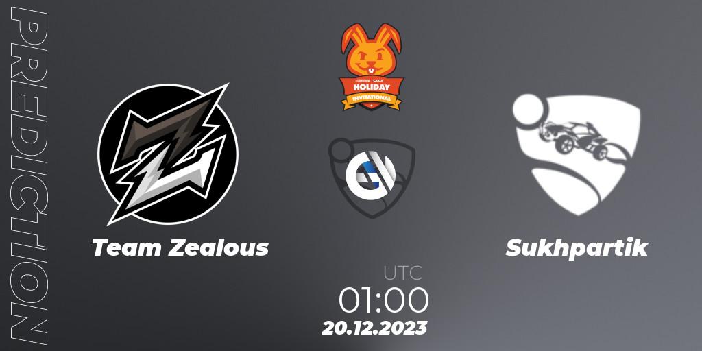 Team Zealous vs Sukhpartik: Match Prediction. 20.12.2023 at 01:00, Rocket League, OXG Holiday Invitational