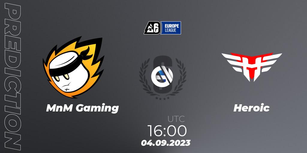 MnM Gaming vs Heroic: Match Prediction. 04.09.23, Rainbow Six, Europe League 2023 - Stage 2