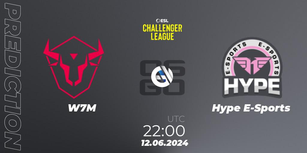 W7M vs Hype E-Sports: Match Prediction. 12.06.2024 at 22:00, Counter-Strike (CS2), ESL Challenger League Season 47 Relegation: South America