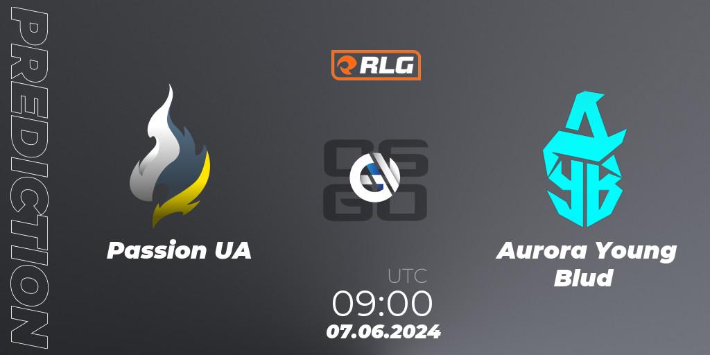 Passion UA vs Aurora Young Blud: Match Prediction. 07.06.2024 at 09:00, Counter-Strike (CS2), RES European Series #5