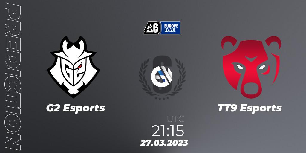 G2 Esports vs TT9 Esports: Match Prediction. 27.03.23, Rainbow Six, Europe League 2023 - Stage 1