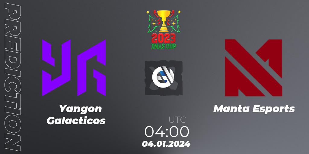 Yangon Galacticos vs Manta Esports: Match Prediction. 08.01.2024 at 10:16, Dota 2, Xmas Cup 2023