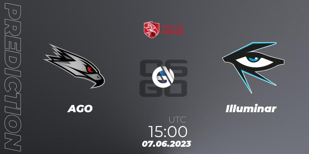 AGO vs Illuminar: Match Prediction. 07.06.23, CS2 (CS:GO), Polish Esports League 2023 Split 2