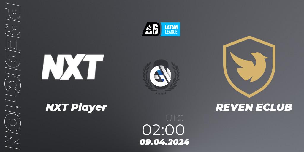 NXT Player vs REVEN ECLUB: Match Prediction. 09.04.2024 at 02:00, Rainbow Six, LATAM League 2024 - Stage 1: LATAM North