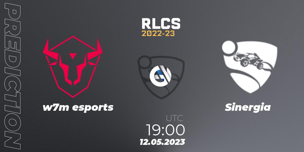 w7m esports vs Sinergia: Match Prediction. 12.05.2023 at 19:00, Rocket League, RLCS 2022-23 - Spring: South America Regional 1 - Spring Open