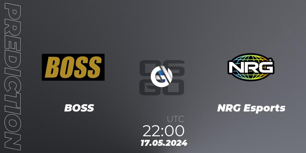 BOSS vs NRG Esports: Match Prediction. 17.05.2024 at 22:00, Counter-Strike (CS2), NA Revival Cup