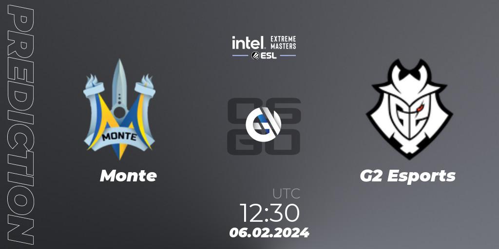 Monte vs G2 Esports: Match Prediction. 06.02.24, CS2 (CS:GO), IEM Katowice 2024