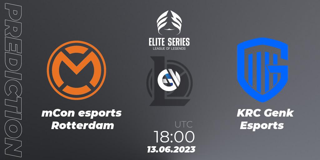 mCon esports Rotterdam vs KRC Genk Esports: Match Prediction. 13.06.23, LoL, Elite Series Summer 2023