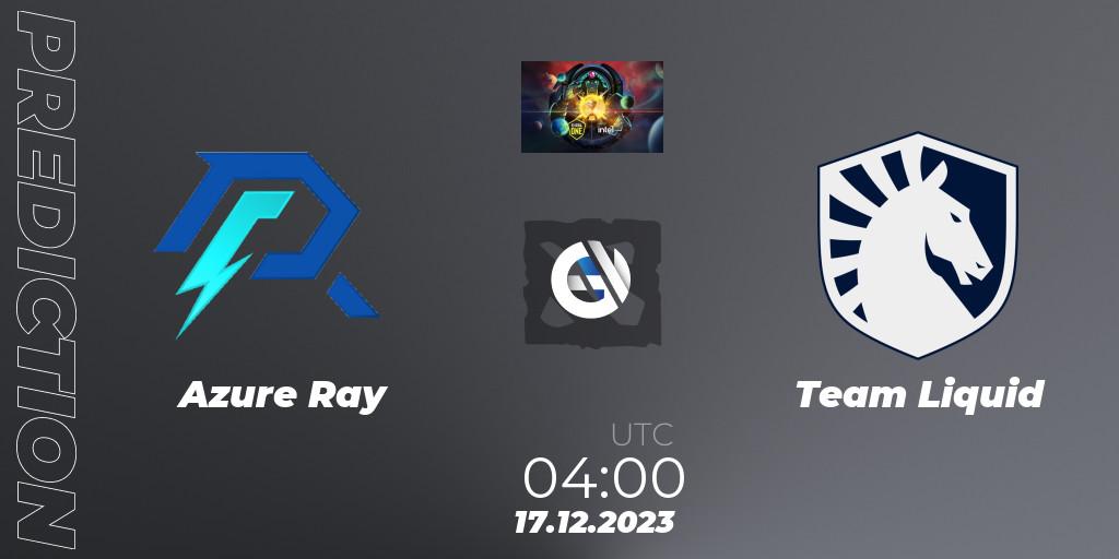 Azure Ray vs Team Liquid: Match Prediction. 17.12.2023 at 04:02, Dota 2, ESL One - Kuala Lumpur 2023