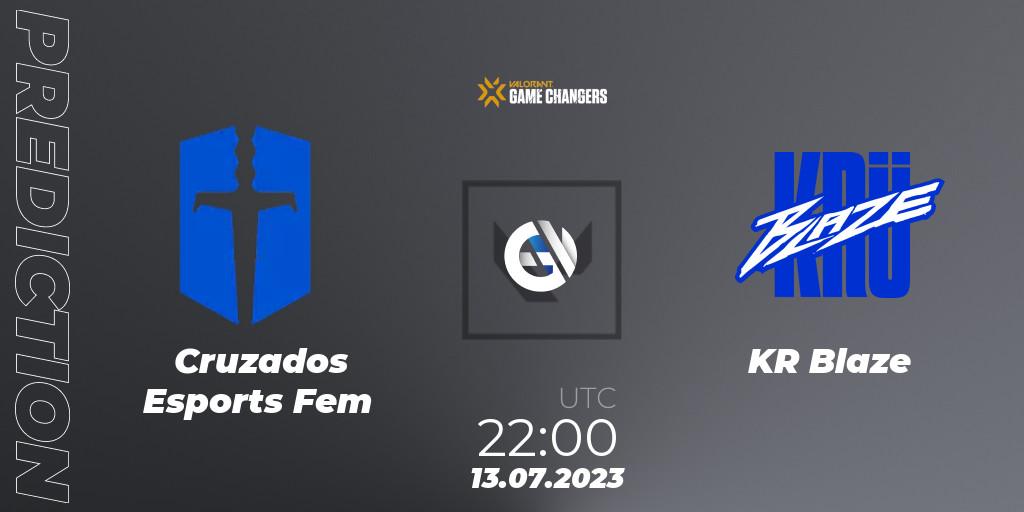  Cruzados Esports Fem vs KRÜ Blaze: Match Prediction. 13.07.2023 at 22:00, VALORANT, VCT 2023: Game Changers Latin America South