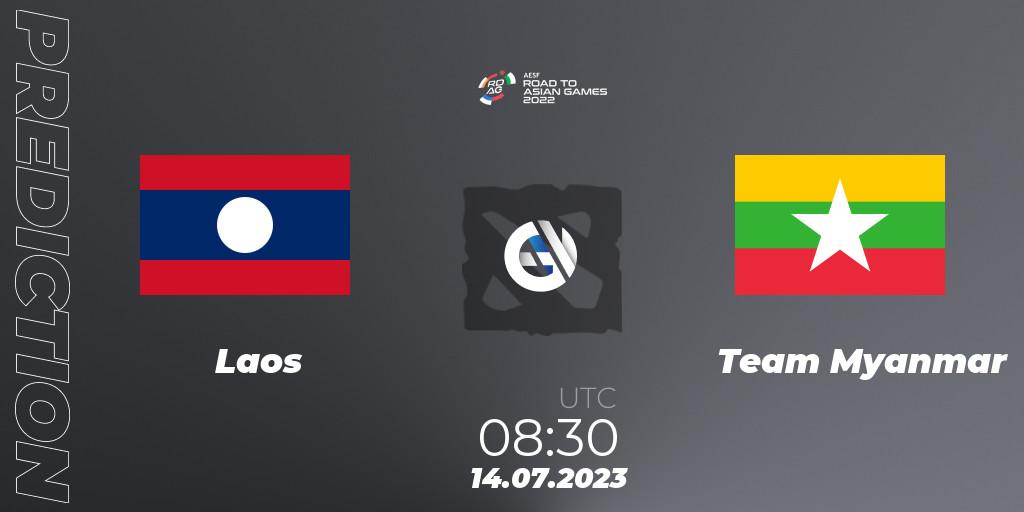 Laos vs Team Myanmar: Match Prediction. 14.07.2023 at 08:30, Dota 2, 2022 AESF Road to Asian Games - Southeast Asia