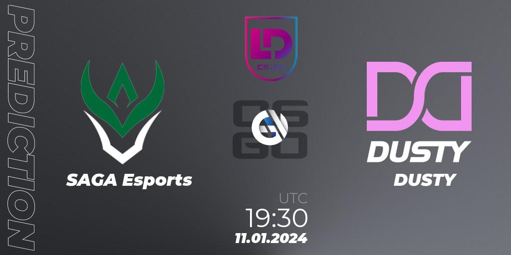 SAGA Esports vs DUSTY: Match Prediction. 11.01.2024 at 19:30, Counter-Strike (CS2), Icelandic Esports League Season 8: Regular Season