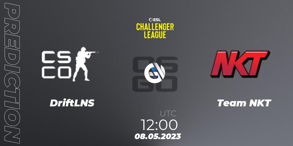 DriftLNS vs Team NKT: Match Prediction. 08.05.2023 at 12:00, Counter-Strike (CS2), ESL Challenger League Season 45: Asia-Pacific