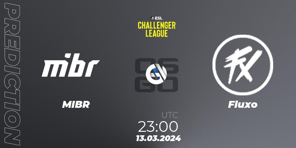 MIBR vs Fluxo: Match Prediction. 05.04.24, CS2 (CS:GO), ESL Challenger League Season 47: South America