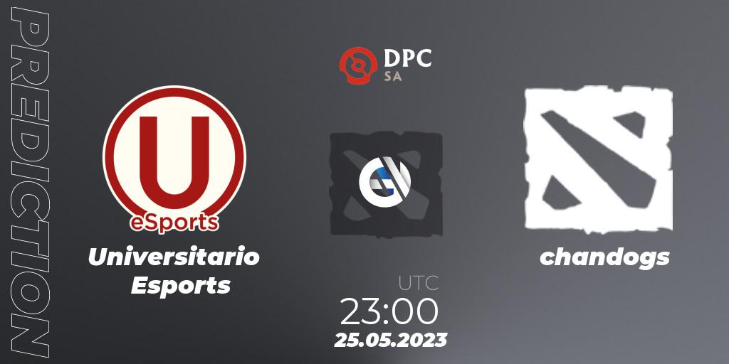 Universitario Esports vs chandogs: Match Prediction. 25.05.2023 at 23:00, Dota 2, DPC 2023 Tour 3: SA Closed Qualifier