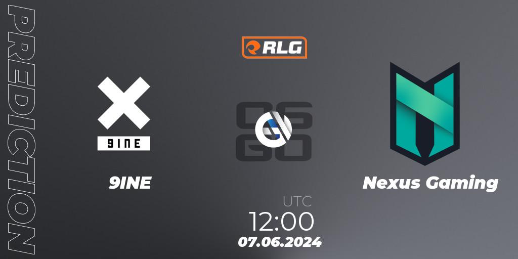 9INE vs Nexus Gaming: Match Prediction. 07.06.2024 at 12:00, Counter-Strike (CS2), RES European Series #5
