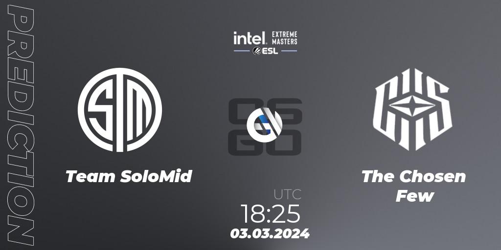 Team SoloMid vs The Chosen Few: Match Prediction. 03.03.24, CS2 (CS:GO), Intel Extreme Masters Dallas 2024: European Open Qualifier #1