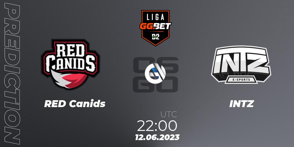RED Canids vs INTZ: Match Prediction. 12.06.23, CS2 (CS:GO), Dust2 Brasil Liga Season 1