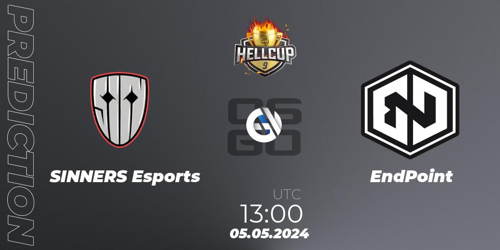 SINNERS Esports vs EndPoint: Match Prediction. 05.05.2024 at 13:00, Counter-Strike (CS2), HellCup #9