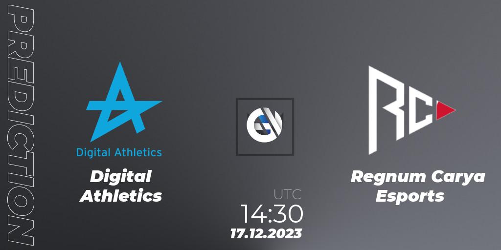 Digital Athletics vs Regnum Carya Esports: Match Prediction. 17.12.2023 at 14:30, VALORANT, Open Fire All Stars 2023
