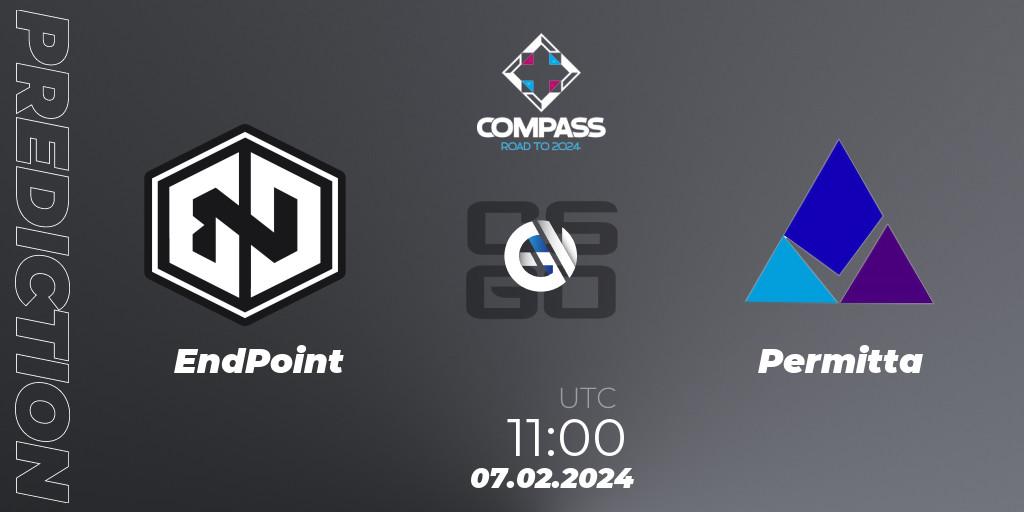 EndPoint vs Permitta: Match Prediction. 07.02.2024 at 11:00, Counter-Strike (CS2), YaLLa Compass Spring 2024 Contenders