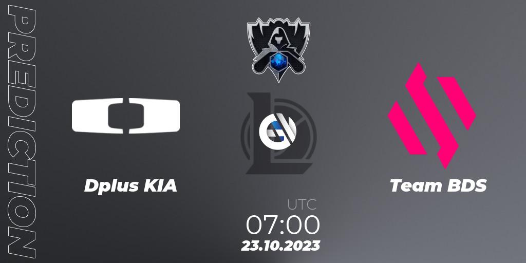 Dplus KIA vs Team BDS: Match Prediction. 23.10.23, LoL, Worlds 2023 LoL - Group Stage