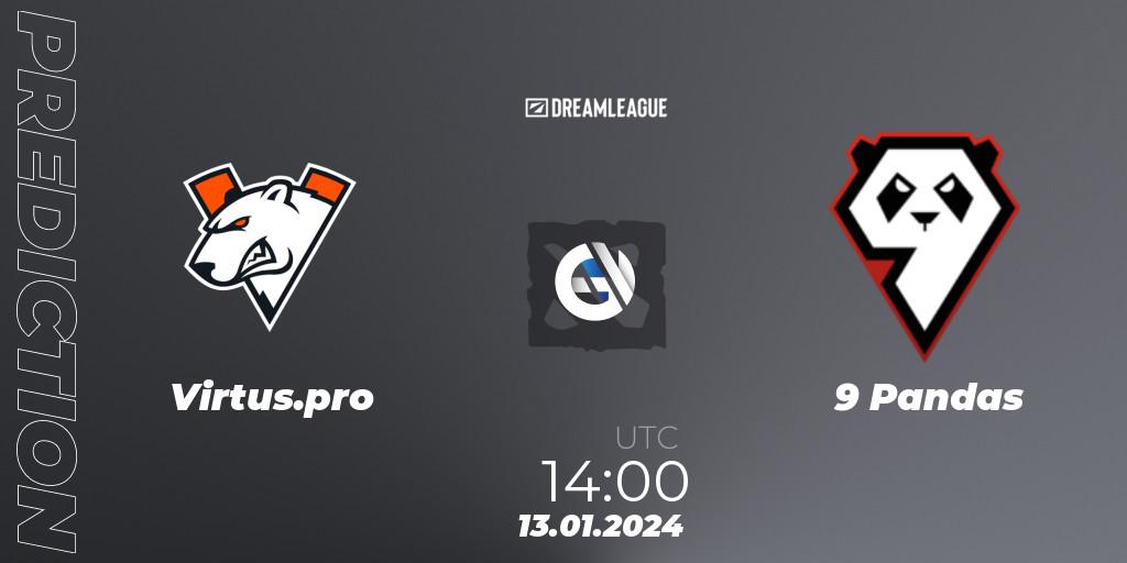 Virtus.pro vs 9 Pandas: Match Prediction. 13.01.24, Dota 2, DreamLeague Season 22: Eastern Europe Closed Qualifier