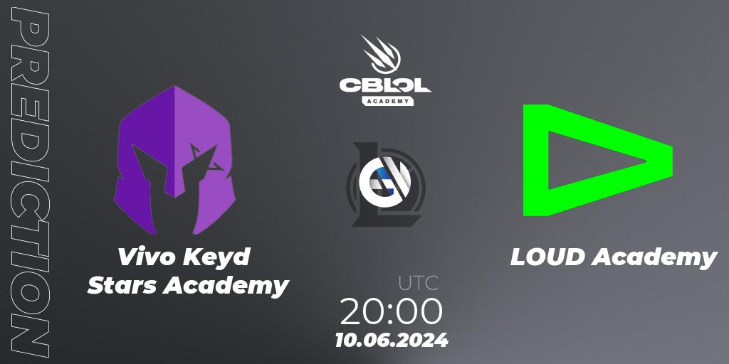 Vivo Keyd Stars Academy vs LOUD Academy: Match Prediction. 10.06.2024 at 20:00, LoL, CBLOL Academy 2024