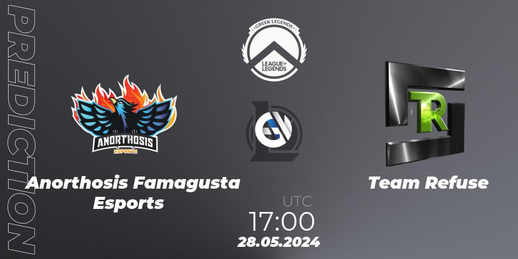 Anorthosis Famagusta Esports vs Team Refuse: Match Prediction. 28.05.2024 at 17:00, LoL, GLL Summer 2024