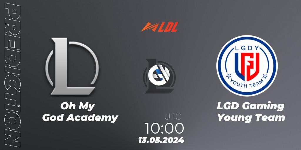 Oh My God Academy vs LGD Gaming Young Team: Match Prediction. 13.05.2024 at 10:00, LoL, LDL 2024 - Stage 2