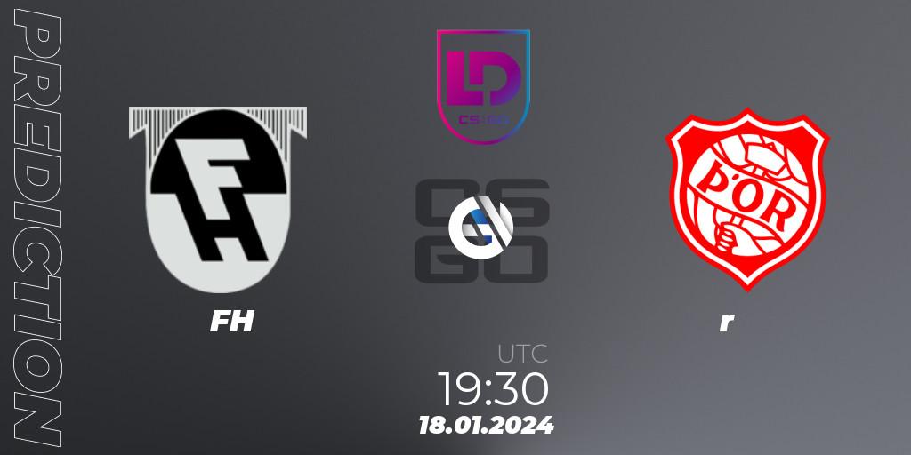FH vs Þór: Match Prediction. 18.01.2024 at 19:30, Counter-Strike (CS2), Icelandic Esports League Season 8: Regular Season