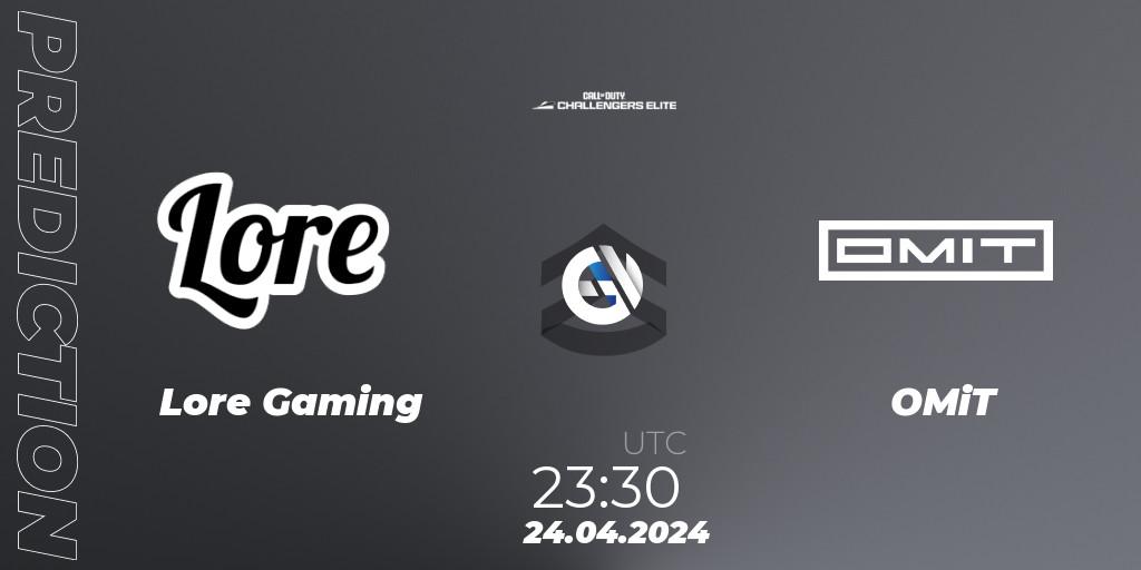 Lore Gaming vs OMiT: Match Prediction. 24.04.2024 at 23:30, Call of Duty, Call of Duty Challengers 2024 - Elite 2: NA
