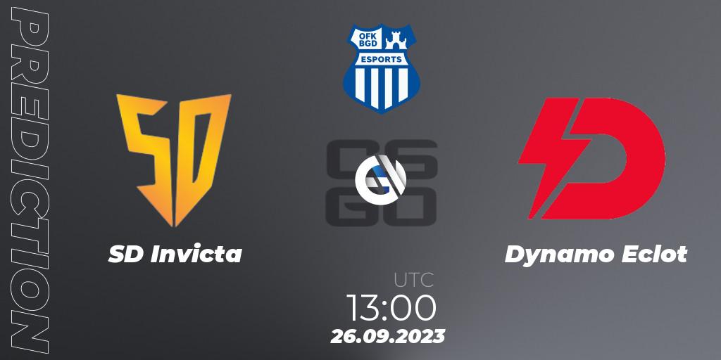 SD Invicta vs Dynamo Eclot: Match Prediction. 26.09.2023 at 13:00, Counter-Strike (CS2), OFK BGD Esports Series #1