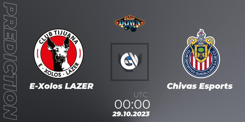E-Xolos LAZER vs Chivas Esports: Match Prediction. 29.10.23, VALORANT, ACE Double Down