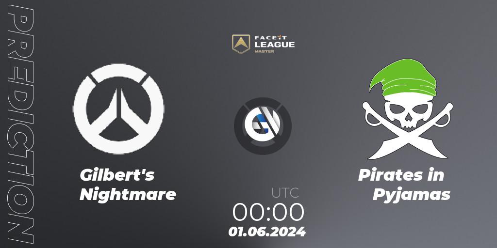 Gilbert's Nightmare vs Pirates in Pyjamas: Match Prediction. 09.06.2024 at 22:00, Overwatch, FACEIT League Season 1 - NA Master Road to EWC
