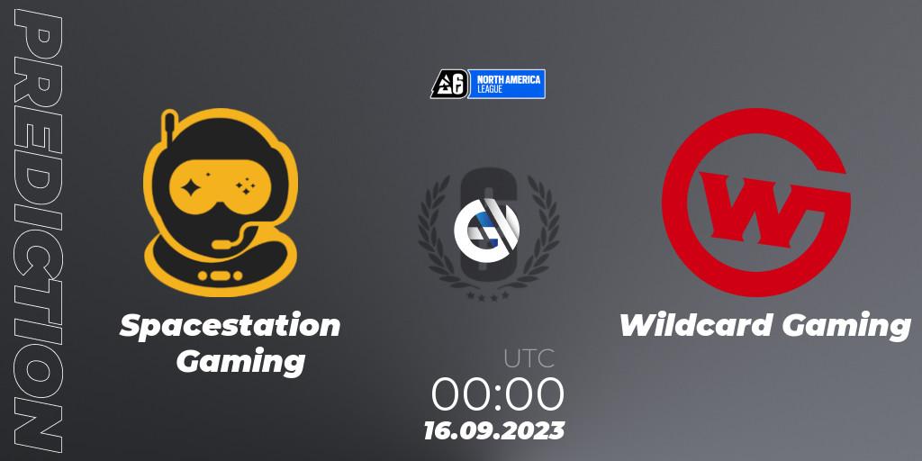 Spacestation Gaming vs Wildcard Gaming: Match Prediction. 16.09.2023 at 00:00, Rainbow Six, North America League 2023 - Stage 2