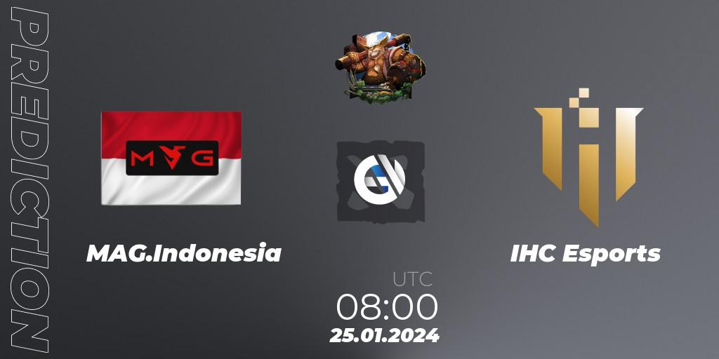 MAG.Indonesia vs IHC Esports: Match Prediction. 25.01.24, Dota 2, ESL One Birmingham 2024: Southeast Asia Open Qualifier #2