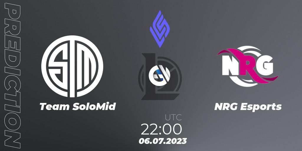 Team SoloMid vs NRG Esports: Match Prediction. 06.07.23, LoL, LCS Summer 2023 - Group Stage