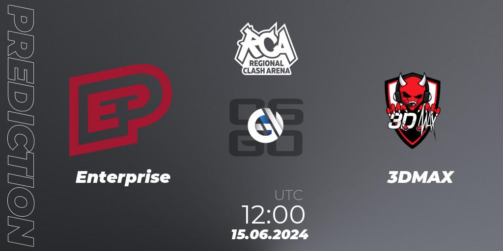 Enterprise vs 3DMAX: Match Prediction. 16.06.2024 at 10:00, Counter-Strike (CS2), Regional Clash Arena Europe