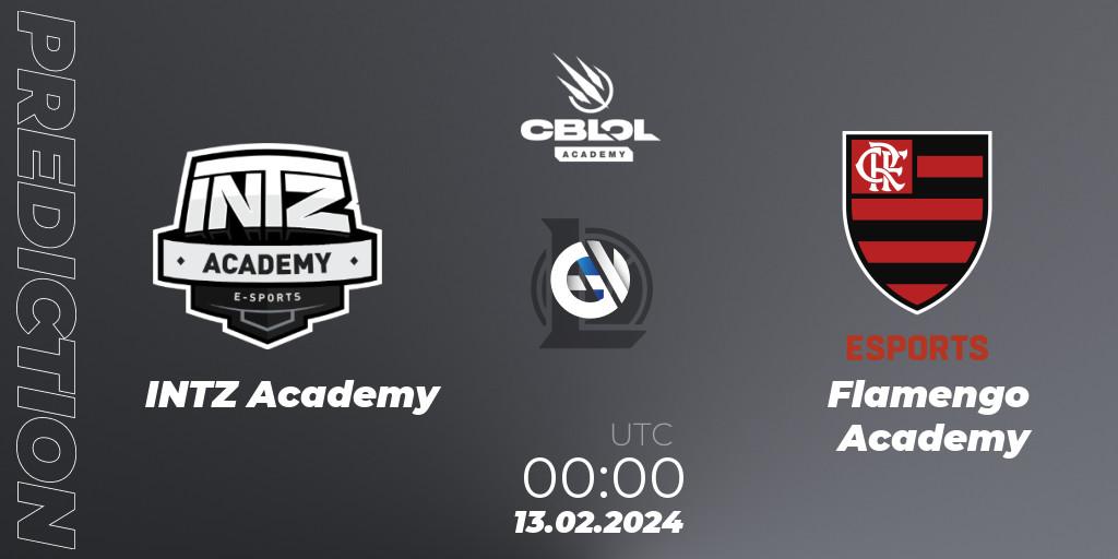 INTZ Academy vs Flamengo Academy: Match Prediction. 13.02.2024 at 01:00, LoL, CBLOL Academy Split 1 2024