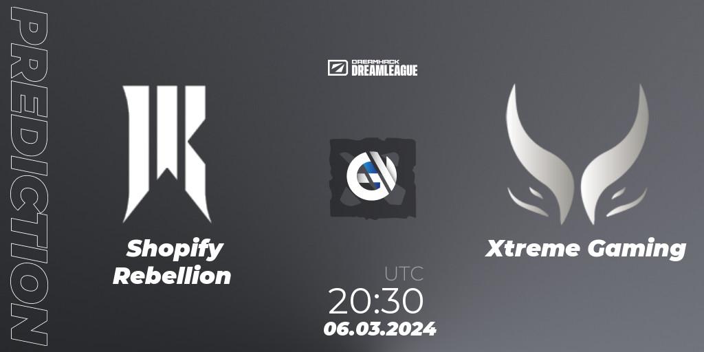 Shopify Rebellion vs Xtreme Gaming: Match Prediction. 06.03.24, Dota 2, DreamLeague Season 22