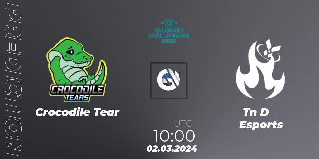 Crocodile Tear vs Tàn Dư Esports: Match Prediction. 02.03.2024 at 10:00, VALORANT, VALORANT Challengers 2024 Vietnam: Split 1