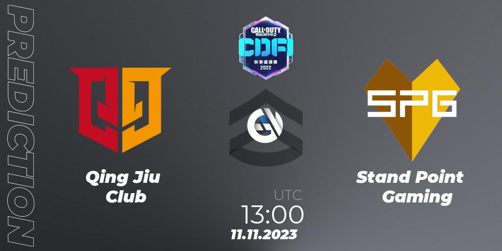 Qing Jiu Club vs Stand Point Gaming: Match Prediction. 11.11.2023 at 13:00, Call of Duty, CODM Fall Invitational 2023