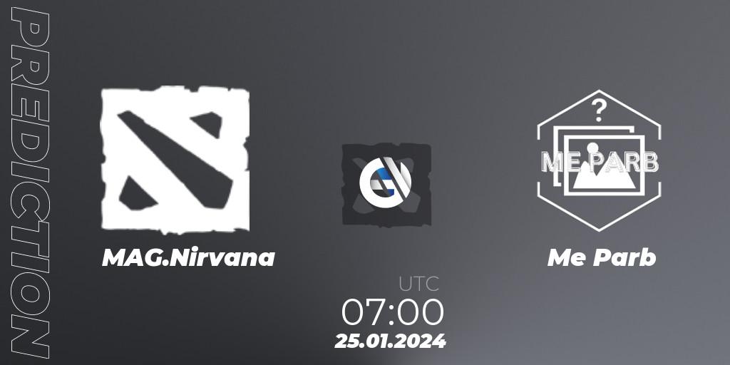 MAG.Nirvana vs Me Parb: Match Prediction. 06.02.2024 at 07:00, Dota 2, New Year Cup 2024
