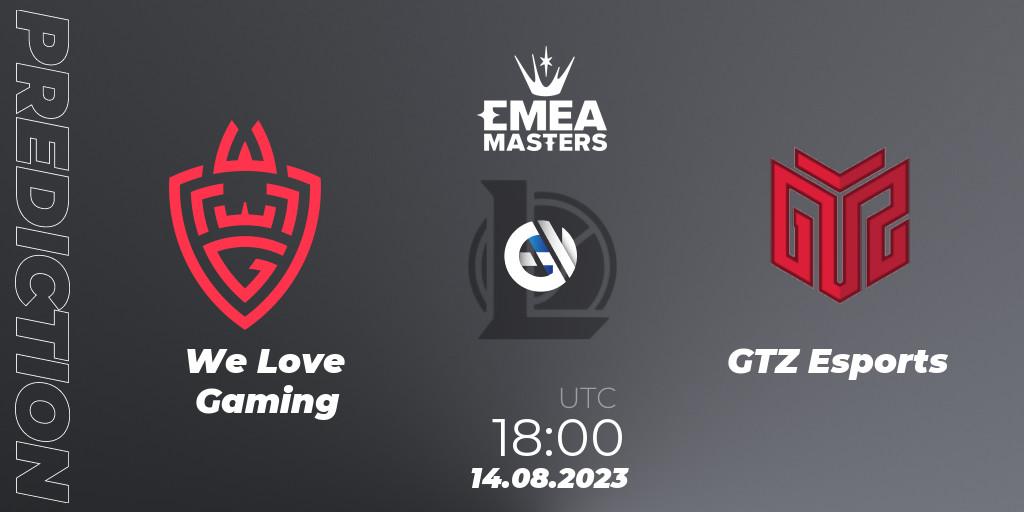 We Love Gaming vs GTZ Esports: Match Prediction. 14.08.23, LoL, EMEA Masters Summer 2023