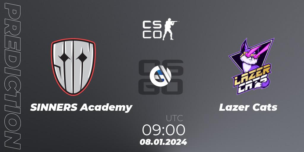 SINNERS Academy vs Lazer Cats: Match Prediction. 08.01.24, CS2 (CS:GO), European Pro League Season 14: Division 2