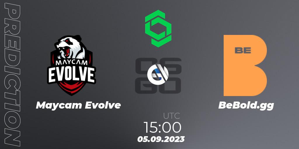 Maycam Evolve vs BeBold.gg: Match Prediction. 05.09.2023 at 15:00, Counter-Strike (CS2), CCT South America Series #11: Closed Qualifier