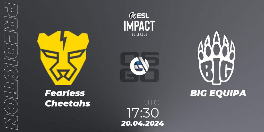 Fearless Cheetahs vs BIG EQUIPA: Match Prediction. 20.04.24, CS2 (CS:GO), ESL Impact League Season 5: Europe